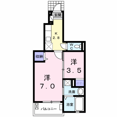 カーサ　セレーノ 102【管理NO：1-020846001-01020】 ★家具家電は申し込み後に搬入します★ ★2026年09月中旬入居可能★の物件画像