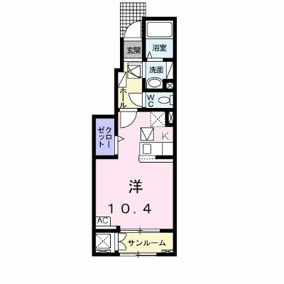 パール・コート 102【管理NO：1-025951801-01020】 ★家具家電は申し込み後に搬入します★ ★2026年09月上旬入居可能★の物件画像