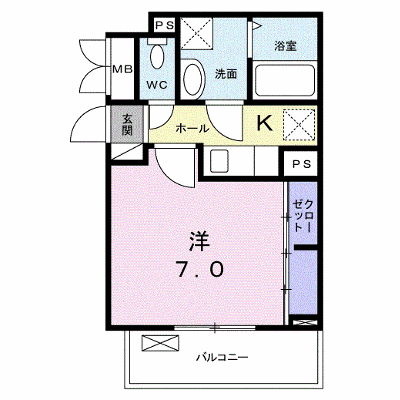 アン・プラージュＦ 203【管理NO：1-024619501-02030】 ★家具家電は申し込み後に搬入します★ ★2026年09月中旬入居可能★の物件画像