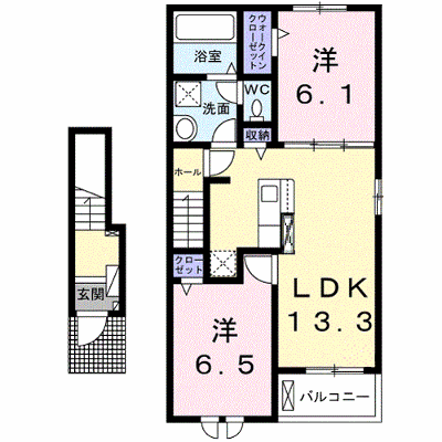 カミーノ　アムレト　Ⅲ 203【管理NO：1-027978203-02030】 ★家具家電は申し込み後に搬入します★の物件画像