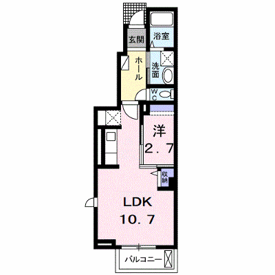 カーサ・スペラーレＢ 102【管理NO：1-023359102-01020】 ★家具家電は申し込み後に搬入します★ ★2026年09月中旬入居可能★の物件画像