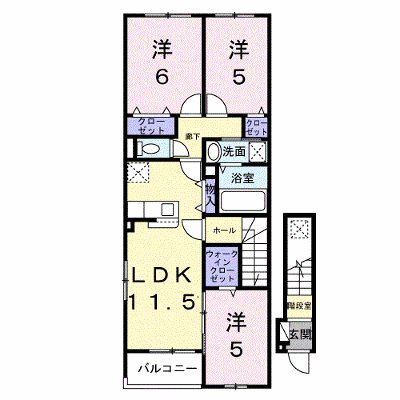 ベル　エリタージュ 201【管理NO：1-028578701-02010】 ★家具家電は申し込み後に搬入します★ ★2027年02月上旬入居可能★の物件画像