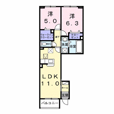 ベル　エリタージュ 104【管理NO：1-028578701-01040】 ★家具家電は申し込み後に搬入します★ ★2027年02月上旬入居可能★の物件画像
