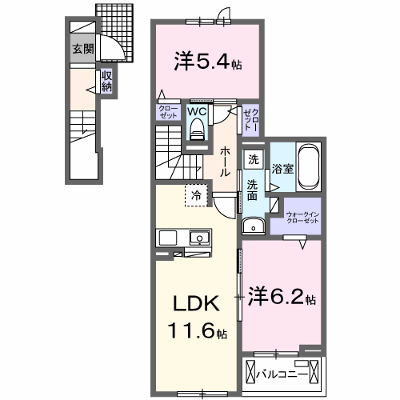 リード・アロッジオⅡ 203【管理NO：1-027172402-02030】 ★家具家電は申し込み後に搬入します 2026年09月中旬入居可能の物件画像