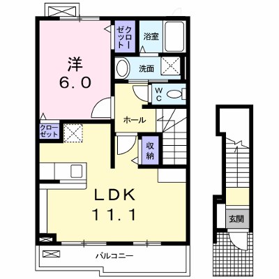 ル・シエソワ　Ｂ 206【管理NO：1-018376703-02020】 ★家具家電は申し込み後に搬入します★ ★2026年09月上旬入居可能★の物件画像