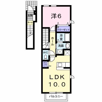 フラン・アビタシオン 201【管理NO：1-017780601-02010】 ★家具家電は申し込み後に搬入します 2026年09月上旬入居可能の物件画像