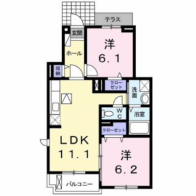 ウィステリアタウン　Ⅸ 102【管理NO：1-019231801-01020】 ★家具家電は申し込み後に搬入します★ ★2026年09月中旬入居可能★の物件画像