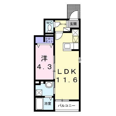 ビリーブ　コガネ 101【管理NO：1-028278501-01010】 ★家具家電は申し込み後に搬入します★ ★2026年09月中旬入居可能★の物件画像