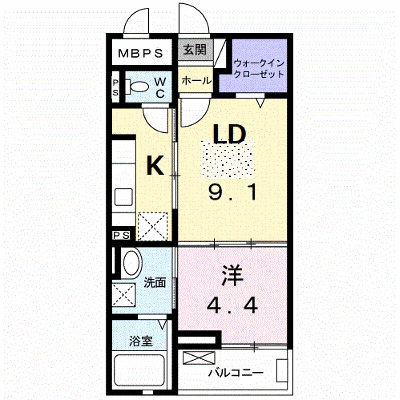 セゾン　アキ 203【管理NO：1-023095501-02030】 ★家具家電は申し込み後に搬入します★ ★2026年10月中旬入居可能★の物件画像