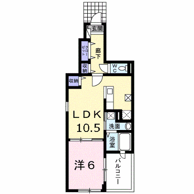 サジタリア 105【管理NO：1-017152701-01040】 ★家具家電は申し込み後に搬入します★ ★2026年09月中旬入居可能★の物件画像