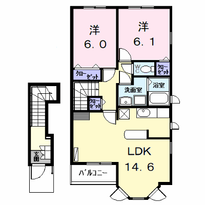 カルムメゾン 205【管理NO：1-014068001-02040】 ★家具家電は申し込み後に搬入します★ ★2026年09月中旬入居可能★の物件画像