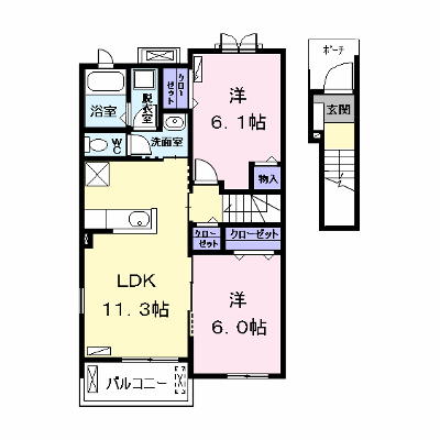 カサ　カンパーナⅡ 205【管理NO：1-022855602-02040】 ★家具家電は申し込み後に搬入します★ ★2026年08月下旬入居可能★の物件画像