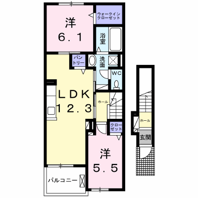 ル・シエル　Ⅱ 202【管理NO：1-027321902-02020】 ★家具家電は申し込み後に搬入します 2026年09月中旬入居可能の物件画像
