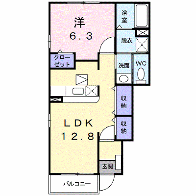 ＷＩＳＨ　Ⅱ 101【管理NO：1-013965902-01010】 ★家具家電は申し込み後に搬入します★ ★2026年08月下旬入居可能★の物件画像