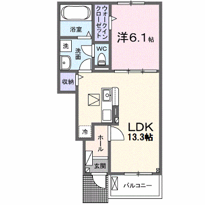 ロング　ボワ　シュド 102【管理NO：1-027707901-01020】 ★家具家電は申し込み後に搬入します★ ★2026年09月中旬入居可能★の物件画像