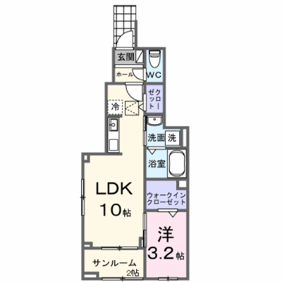 サンパティーク大脇 105【管理NO：1-028090201-01040】 ★家具家電は申し込み後に搬入します 2026年08月下旬入居可能の物件画像