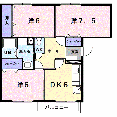 ヒルサイド幸水　弐番館 101【管理NO：1-005363202-01010】 ★家具家電は申し込み後に搬入します 2026年09月上旬入居可能の物件画像