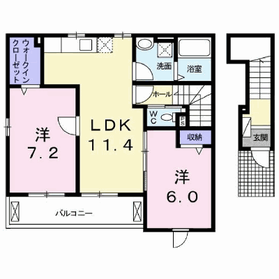 ブライト　ボナール 201【管理NO：1-021212801-02010】 ★家具家電は申し込み後に搬入します★の物件画像