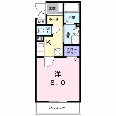 ヴィオレッタ 201【管理NO：1-016037701-02010】 ★家具家電は申し込み後に搬入します★ ★2026年09月中旬入居可能★の物件画像