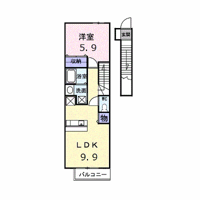 セトル梅林Ⅱ 202【管理NO：1-013038201-02020】 ★家具家電は申し込み後に搬入します★の物件画像