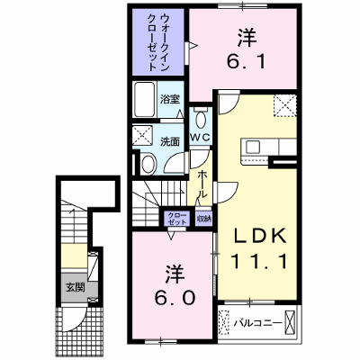 ココ　メドウ　Ⅱ　Ａ 202【管理NO：1-025812101-02020】 ★家具家電は申し込み後に搬入します★ ★2026年09月中旬入居可能★の物件画像
