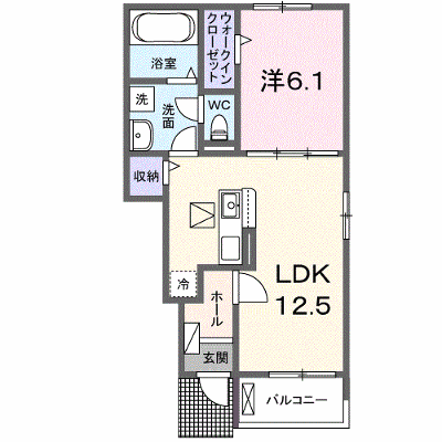 フォレストスクエアＢ 103【管理NO：1-027414002-01030】 ★家具家電は申し込み後に搬入します★の物件画像