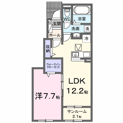 グランディール 102【管理NO：1-027239601-01020】 ★家具家電は申し込み後に搬入します★ ★2026年09月中旬入居可能★の物件画像