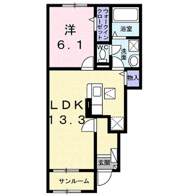 メゾン・ド・リアン　Ⅱ 102【管理NO：1-028523502-01020】 ★家具家電は申し込み後に搬入します★ ★2027年01月下旬入居可能★の物件画像