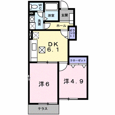 ブルーベリー・ガーデンＡ 104【管理NO：1-013391401-01040】 ★家具家電は申し込み後に搬入します★ ★2026年09月下旬入居可能★の物件画像