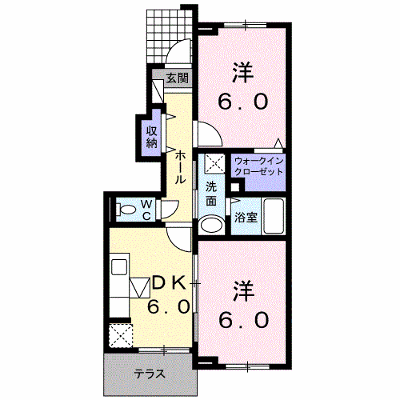 フィオーレ 102【管理NO：1-016415101-01020】 ★家具家電は申し込み後に搬入します★ ★2026年09月中旬入居可能★の物件画像