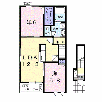 エンブレイスⅢ 201【管理NO：1-023959301-02010】 ★家具家電は申し込み後に搬入します★ ★2026年10月中旬入居可能★の物件画像