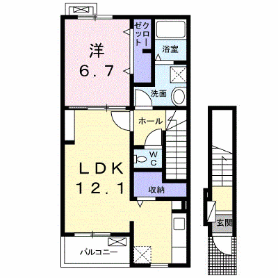 ジャン　ノーブル　Ｋ 202【管理NO：1-024764401-02020】 ★家具家電は申し込み後に搬入します★ ★2026年08月下旬入居可能★の物件画像