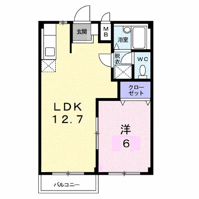 エルディム武下 202【管理NO：1-003775601-02020】 ★家具家電は申し込み後に搬入します★ ★2026年09月下旬入居可能★の物件画像