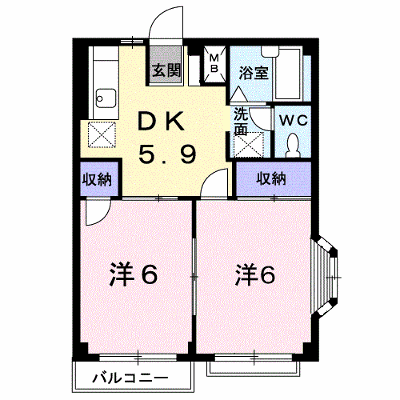 エルディム三木 201【管理NO：1-001916801-02010】 ★家具家電は申し込み後に搬入します★の物件画像