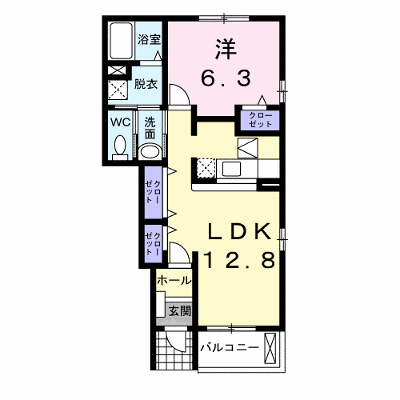 フィオーレⅠ 104【管理NO：1-015047301-01040】 ★家具家電は申し込み後に搬入します 2026年09月中旬入居可能の物件画像