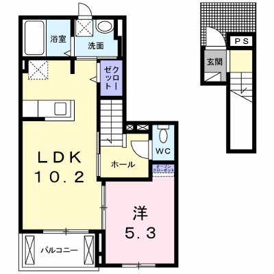 アクアマリン 202【管理NO：1-022321201-02020】 ★家具家電は申し込み後に搬入します 2026年09月中旬入居可能の物件画像
