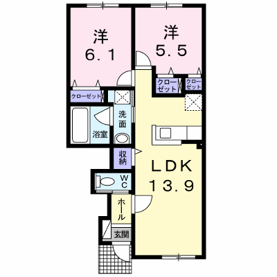 パンプキンⅤ 103【管理NO：1-024223102-01030】 ★家具家電は申し込み後に搬入します★ ★2026年09月上旬入居可能★の物件画像