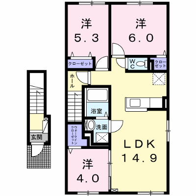 フォレストコート 202【管理NO：1-024444101-02020】 ★家具家電は申し込み後に搬入します★ ★2026年09月中旬入居可能★の物件画像