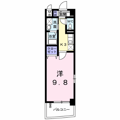 ブリッサ岩国 301【管理NO：1-013168901-03010】 ★家具家電は申し込み後に搬入します★ ★2026年09月上旬入居可能★の物件画像