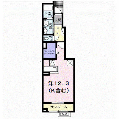 コリーヌＢ 104【管理NO：1-024752602-01040】 ★家具家電は申し込み後に搬入します★ ★2026年09月中旬入居可能★の物件画像