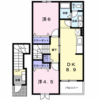 アン・フルール 203【管理NO：1-011254601-02030】 ★家具家電は申し込み後に搬入します★の物件画像