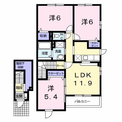サンキャッスルＳ・Ⅰ 203【管理NO：1-014412401-02030】 ★家具家電は申し込み後に搬入します★ ★2026年09月中旬入居可能★の物件画像