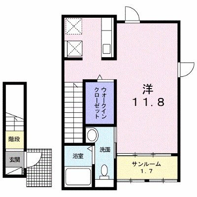 ラ　ルーチェ 203【管理NO：1-020425401-02030】 ★家具家電は申し込み後に搬入します★の物件画像