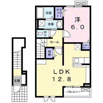 エレガント・ハウス　Ｋ．Ａ 202【管理NO：1-015909801-02020】 ★家具家電は申し込み後に搬入します★ ★2026年10月上旬入居可能★の物件画像