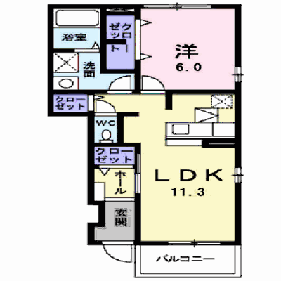 Ｑ－フロンティアⅡ 106【管理NO：1-017651101-01050】 ★家具家電は申し込み後に搬入します★の物件画像