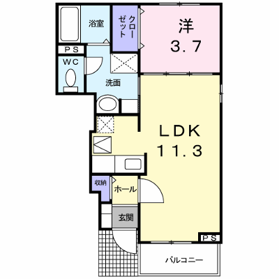 ぱしむ　ふろーりら 105【管理NO：1-016195101-01040】 ★家具家電は申し込み後に搬入します★の物件画像