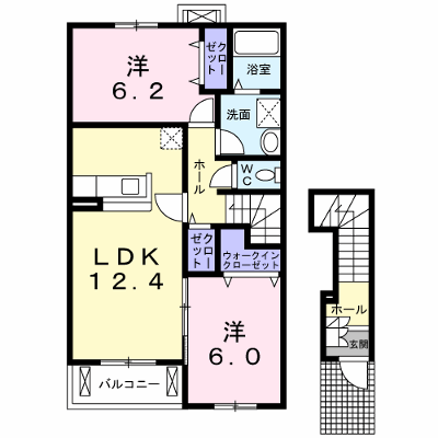ソレアード萩山 202【管理NO：1-013616801-02020】 ★家具家電は申し込み後に搬入します★ ★2026年09月上旬入居可能★の物件画像