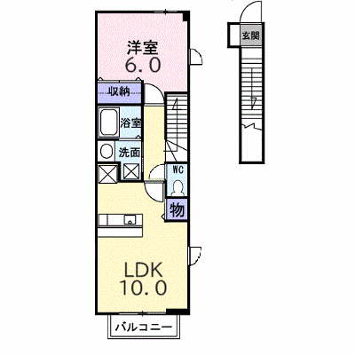 アウローラ 201【管理NO：1-012206501-02010】 ★家具家電は申し込み後に搬入します★ ★2026年09月中旬入居可能★の物件画像