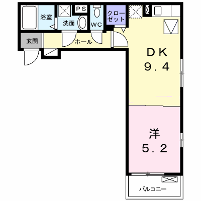 メゾン　ド　クレール 103【管理NO：1-025755901-01030】 ★家具家電は申し込み後に搬入します★の物件画像