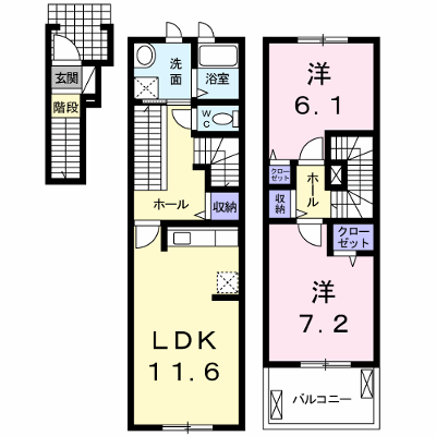 ハーベストガーデン 204【管理NO：1-017475001-02040】 ★家具家電は申し込み後に搬入します 2026年09月中旬入居可能の物件画像